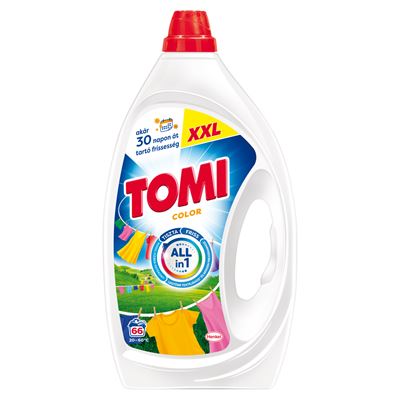 TOMI Color folyékony mosószer színes ruhákhoz 66 mosás 2,97 l