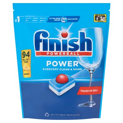 finish Powerball Power All in 1 Citrom mosogatógép tabletta 94 db 1,5 kg