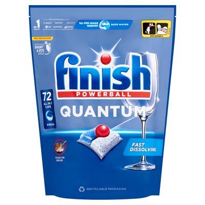 finish Powerball Quantum All in 1 Regular mosogatógép kapszula 72 db 748,8 g