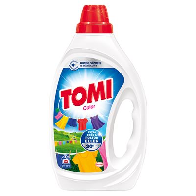 TOMI Color folyékony mosószer színes ruhákhoz 22 mosás 990 ml