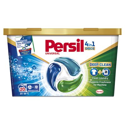 Persil Discs Universal mosószer koncentrátum fehér és világos ruhadarabokhoz 20 mosás 330 g