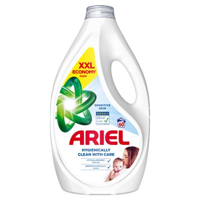 ARIEL Folyékony Mosószer, 60 Mosáshoz, Sensitive 2,7 L