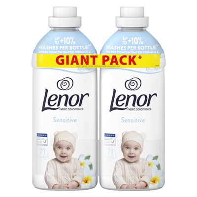 Lenor Textilöblítő Sensitive 142 mosás 2x1491 ml