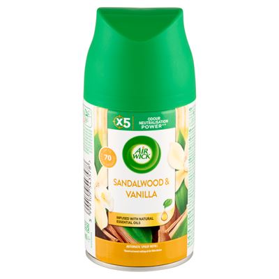 AIR WICK Freshmatic Automata Légfrissítő Spray Utántöltő, Vanília és Szantálfa, 250 ml