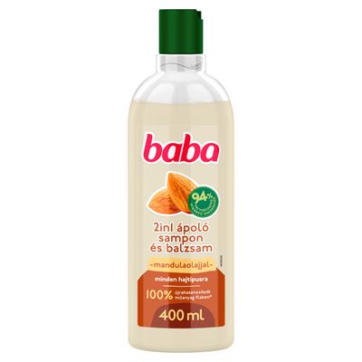 baba 2in1 sampon és balzsam minden hajtípusra mandulaolajjal 400 ml