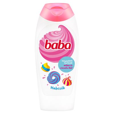 baba kényeztető tusfürdő málna és rózsafa illattal 400 ml