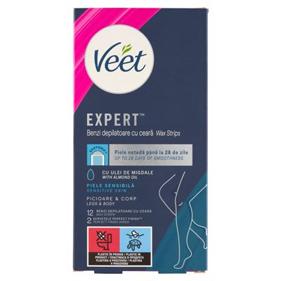 Veet Hideggyanta Szalagok Expert Érzékeny Bőrre 12 db