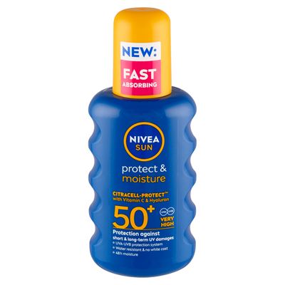 NIVEA SUN Protect & Moisture spray FF50+ 200 ml