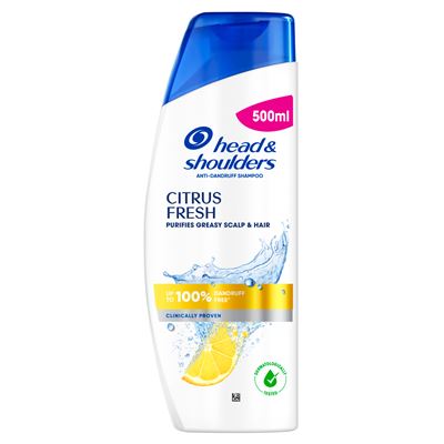 HEAD & SHOULDERS Citrus Fresh korpásodás elleni sampon zsíros hajra 500ml napi használatra