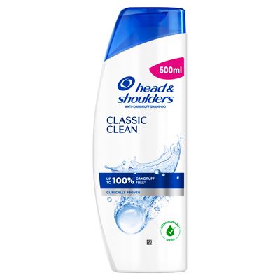 HEAD & SHOULDERS Classic Clean korpa elleni sampon 500ml napi használatra. Tiszta érzet