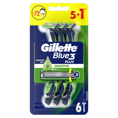 Gillette Blue3 Plus Sensitive, Eldobható Borotva Férfiaknak, Darabos Kiszerelés