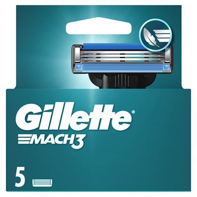 Gillette Mach3 Borotvabetétek Férfi Borotvához, 5 db Borotvabetét
