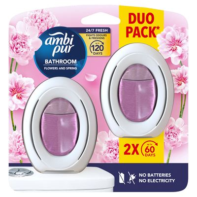 Ambi pur Fürdőszobai Légfrissítő - Folyamatos Szagsemlegesítés És Szagmegelőzés Flowers and Spring 2 x 7,5 ml