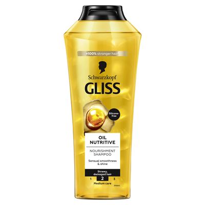 GLISS tápláló olaj sampon omega 9 olajsavval és marula olajjal 400 ml