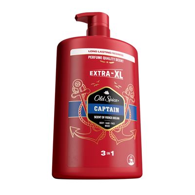 Old Spice Captain Férfi 3 az 1-ben Sampon és Tusfürdő, 1000 ml