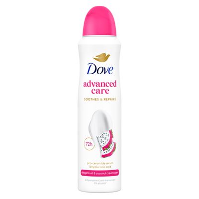 Dove Advanced Care LE FIFA Go Fresh Sárkánygyümölcs és Kókuszkrém illatú izzadásgátló dezodor, 150ml