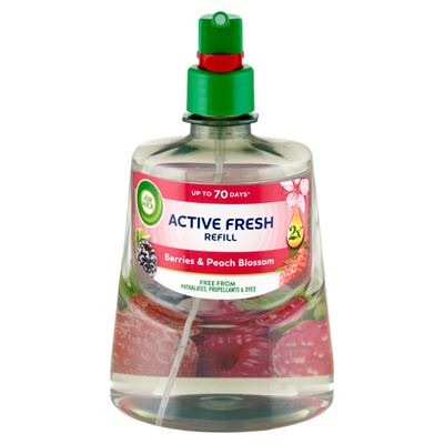 AIR WICK Active Fresh utántöltő -Erdei gyümölcs és barackvirág, 228ml