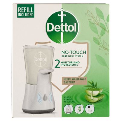 Dettol Érintés Nélküli Készülék + Utántöltő Aloe Vera 250 ml