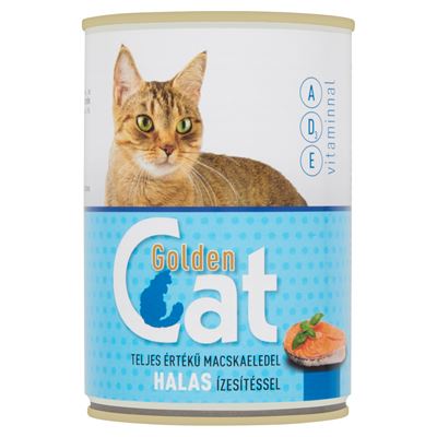 Golden Cat teljes értékű macskaeledel Halas ízesítéssel 415 g