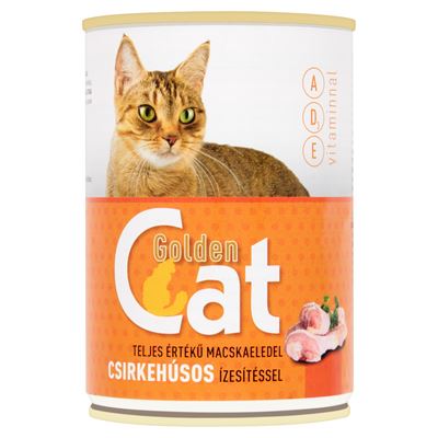 Golden Cat teljes értékű macskaeledel csirkehúsos ízesítéssel 415 g