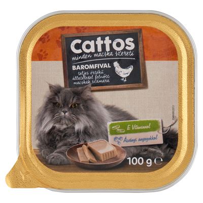 Cattos teljes értékű állateledel felnőtt macskák számára baromfival 100 g