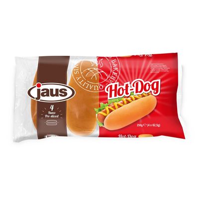Jaus hot dog kifli 4 x 62,5 g (250 g)