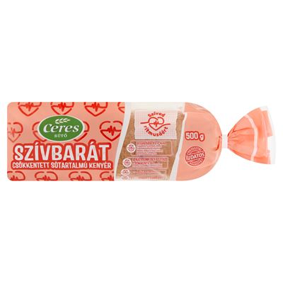 Szívbarát csökkentett sótartalmú kenyér 500g