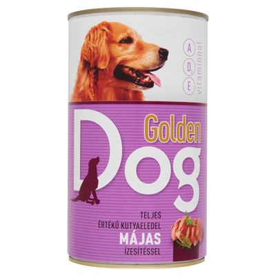 Golden Dog teljes értékű kutyaeledel felnőtt kutyák számára májas ízesítéssel 1240 g