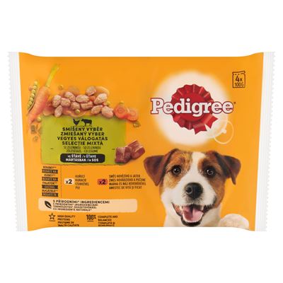 Pedigree Vegyes Válogatás teljes értékű nedves eledel felnőtt kutyák részére 4 x 100 g (400 g)