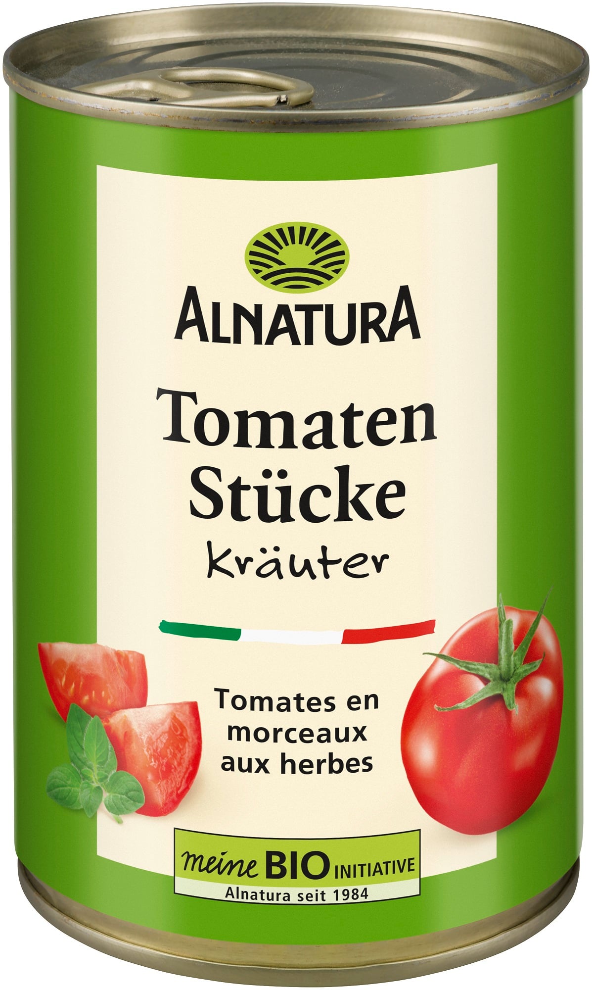 Alnatura BIO apróra vágott paradicsom gyógynövényekkel (400g)