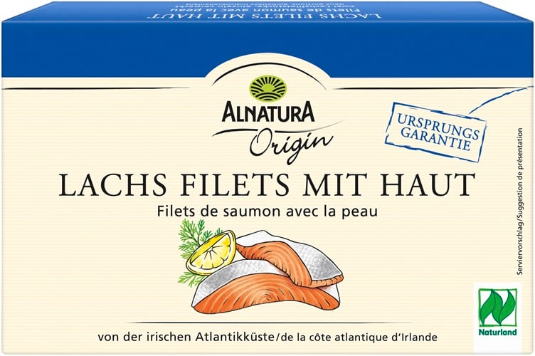 Alnatura BIO Lazacfilé bőrrel, fagyasztott