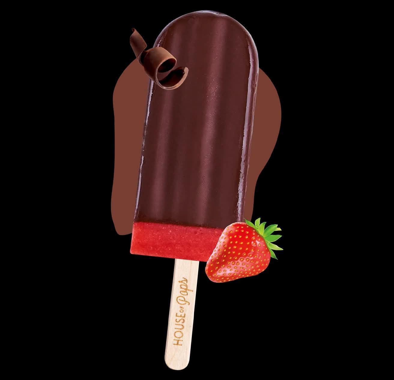 House of Pops Choco Strawberry jégkrém