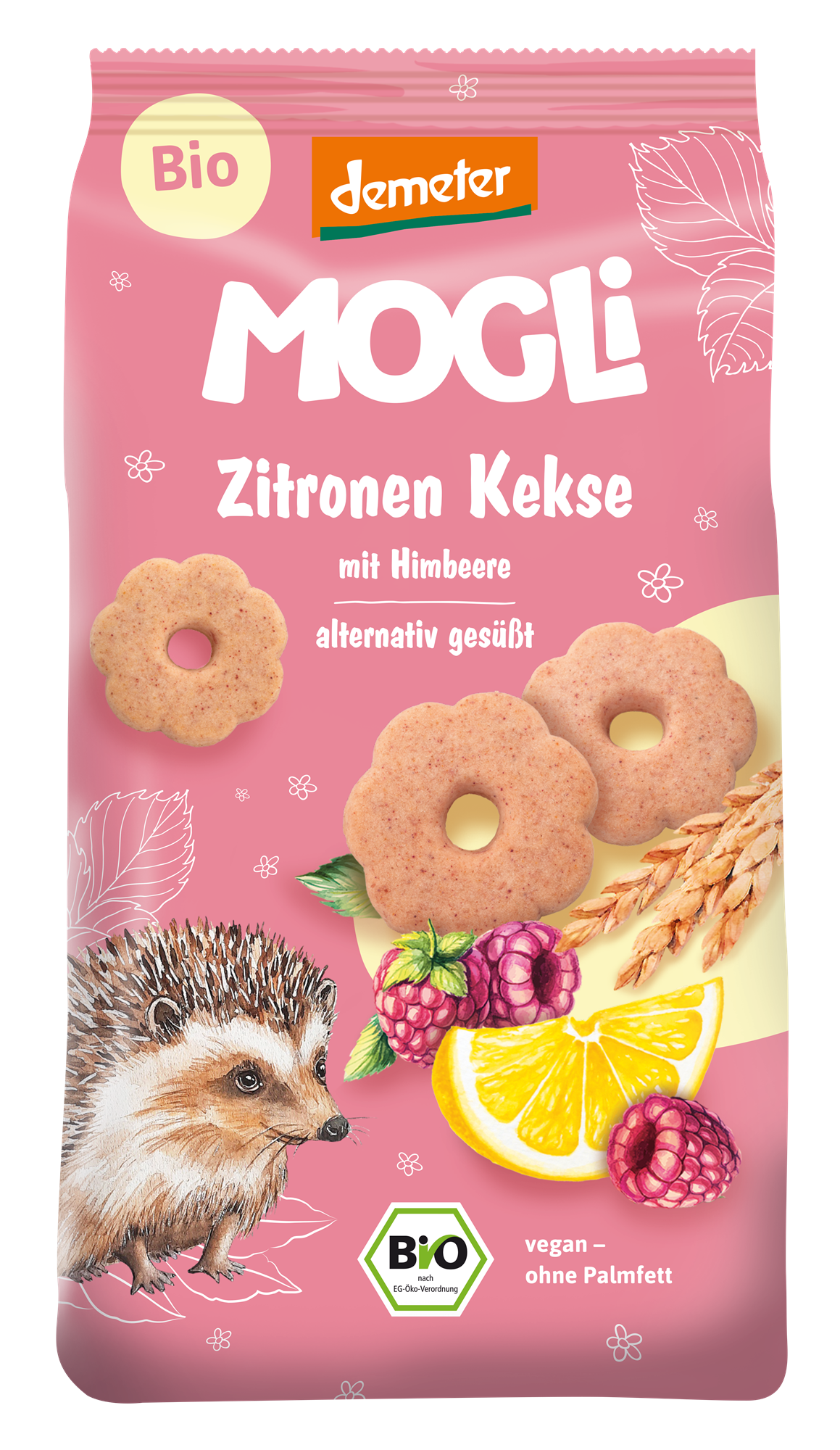 Mogli bio citromos málnás zabkeksz tönköllyel 125g