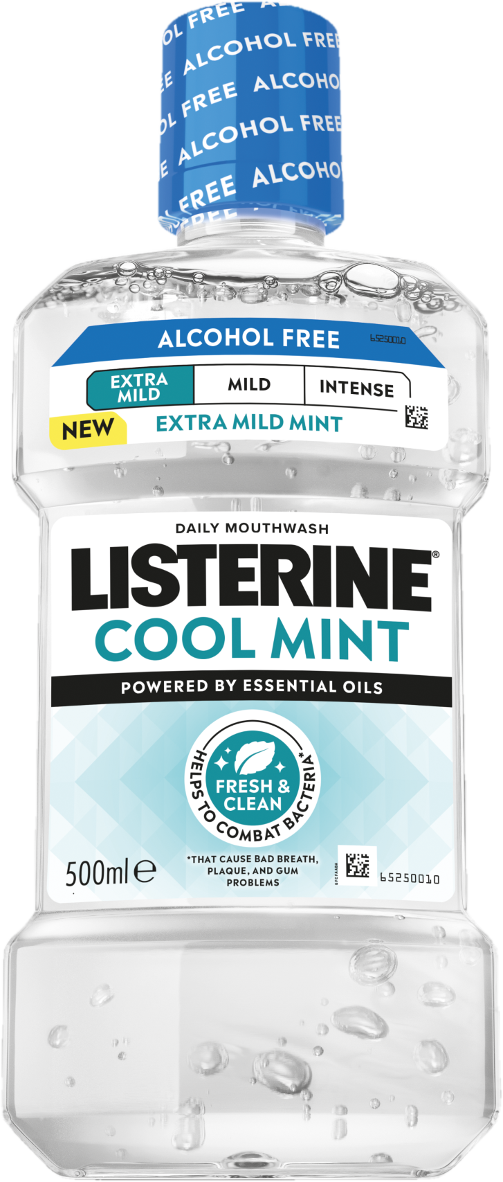 Listerine Cool Mint Extra Mild szájvíz (alkoholmentes)