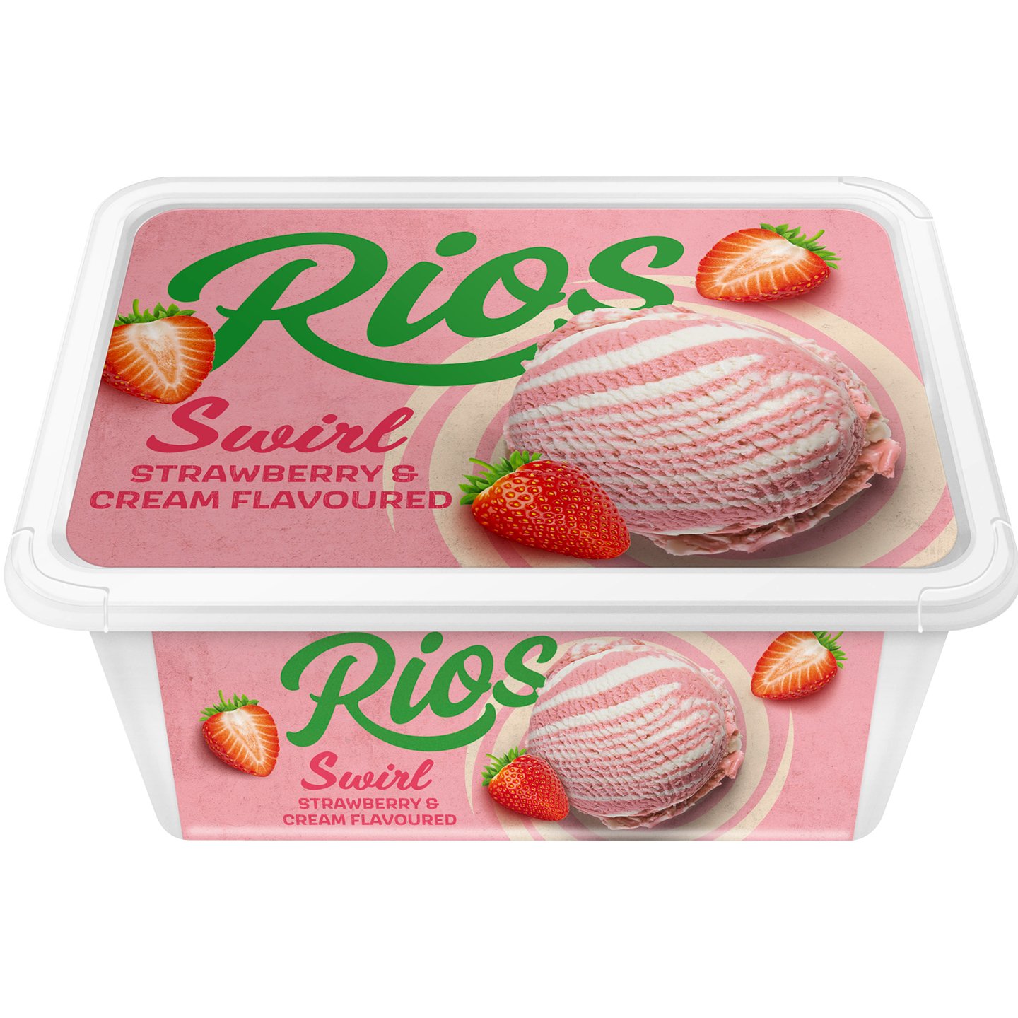 Rios Swirl Eper-Tejszín Ízű Jégkrém