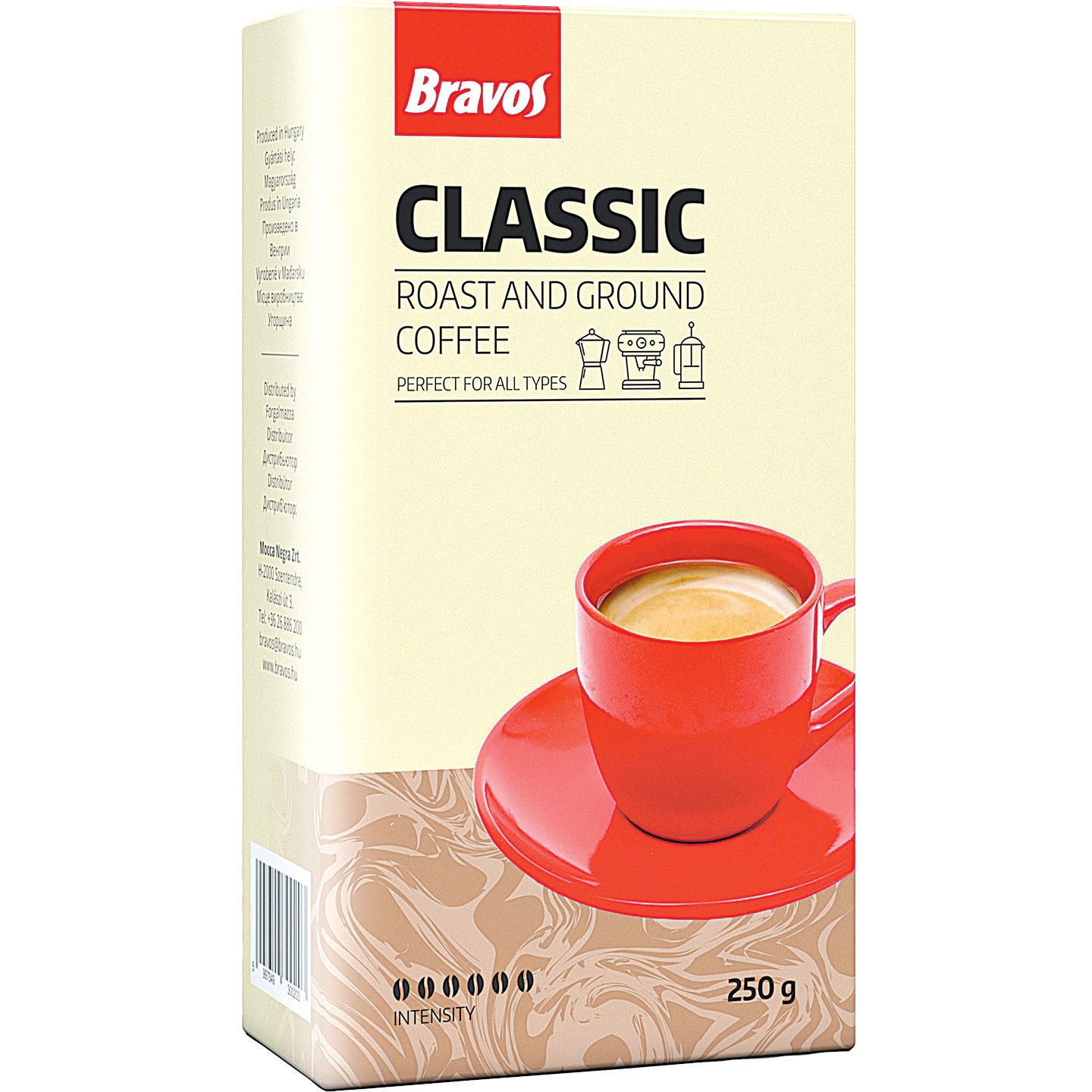 Bravos Classic Őrölt Kávé