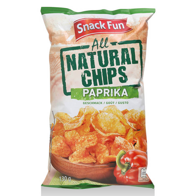 Héjában sült chips, paprikás, 130 g
