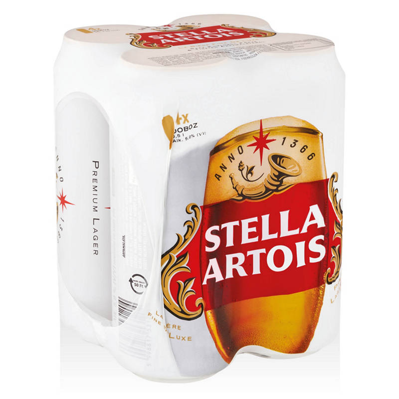 Világos sör multipack, 4 doboz