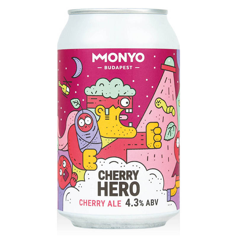Világos sör, Cherry Hero, 0,33 l