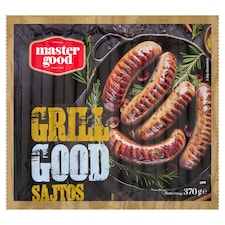 Master Good Grill Good füstölt, főtt, hámozott, sajtos grillkolbász csirkehúsból 370 g