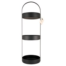 F&F Home Black Round 3 szintes tároló 22,5 cm x 73,5 cm