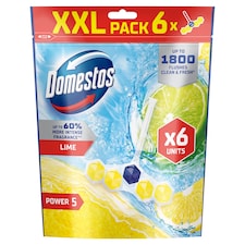 Domestos Power 5 Lime WC frissítő blokk 6 x 50 g