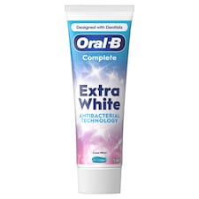 Oral-B Complete Extra White Fogkrém Antibakteriális Cinkkel, {volumeLoc}] ml
