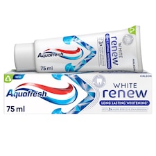 Aquafresh White Renew Long Lasting Whitening fluoridos fogkrém 75 ml