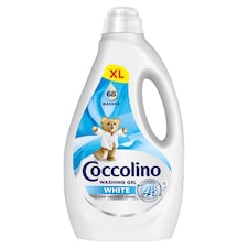 Coccolino White mosószer fehér ruhákhoz 68 mosás 2,72 l