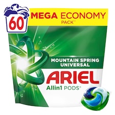 Ariel Allin1 PODS Mountain Spring Universal Mosókapszula, 60 Mosáshoz