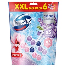 Domestos Power 5 Magnolia/Lavender WC frissítő blokk 6 x 50 g