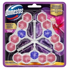 Domestos Aroma Lux Hibiscus Charm WC frissítő blokk 3 x 50 g