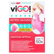 Quickpack viGO! nitril kesztyű S 50 db