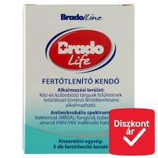 Brado Life fertőtlenítő kendő 5 db